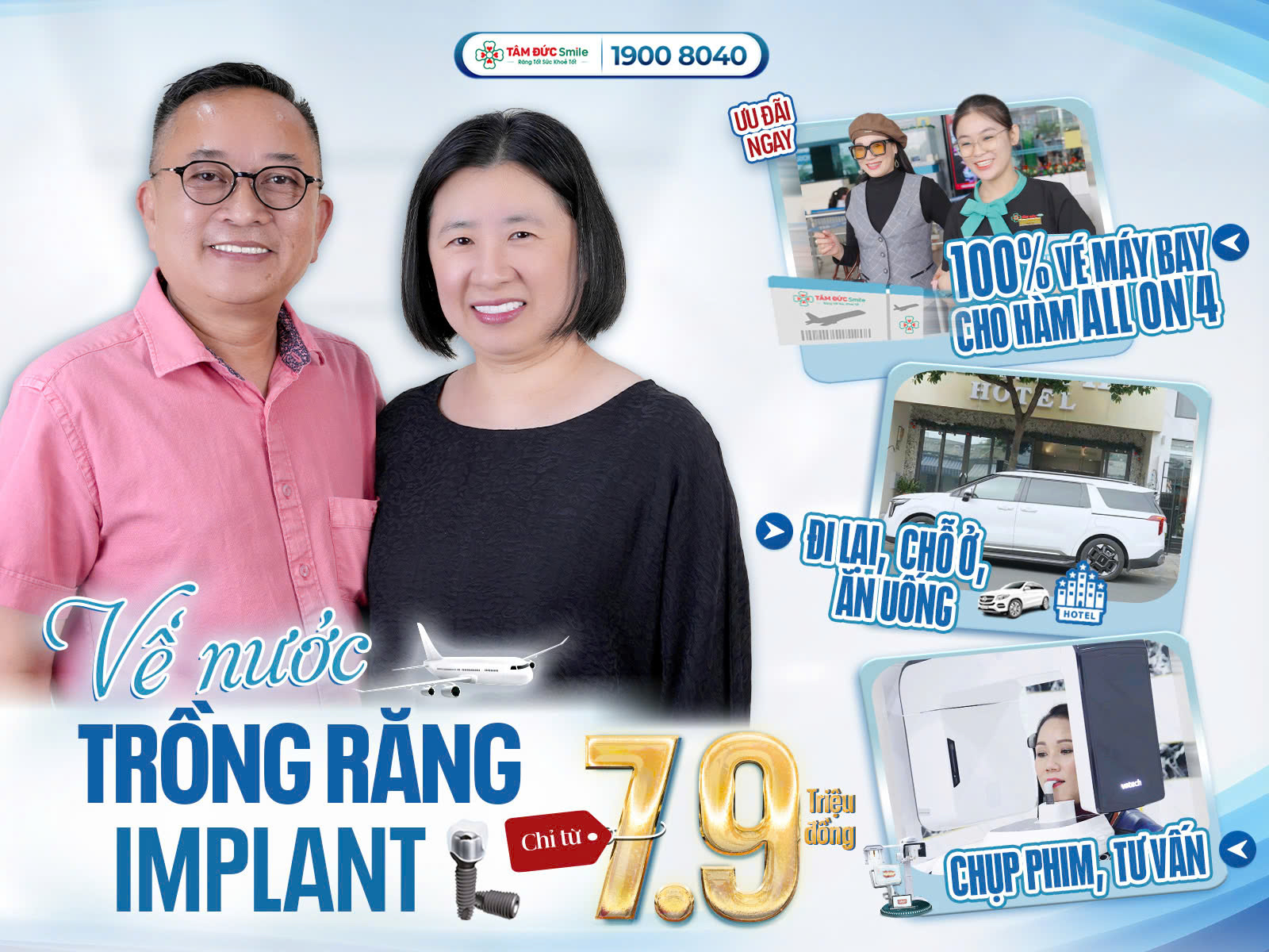 ƯU ĐÃI TRỒNG RĂNG IMPLANT DÀNH CHO VIỆT KIỀU CHỈ TỪ 7 TRIỆU 9