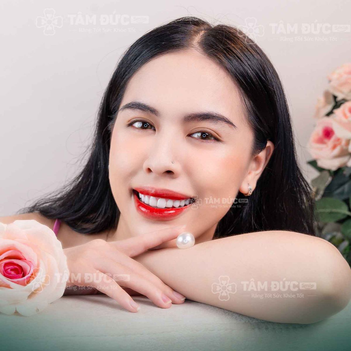 khách hàng bọc răng sứ tại nha khoa tâm đức smile