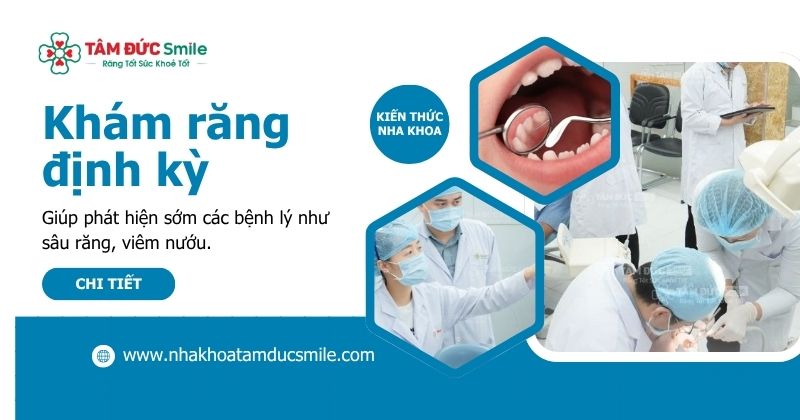 Khám răng định kỳ tại Nha khoa Tâm Đức Smile – Chăm sóc răng miệng toàn diện