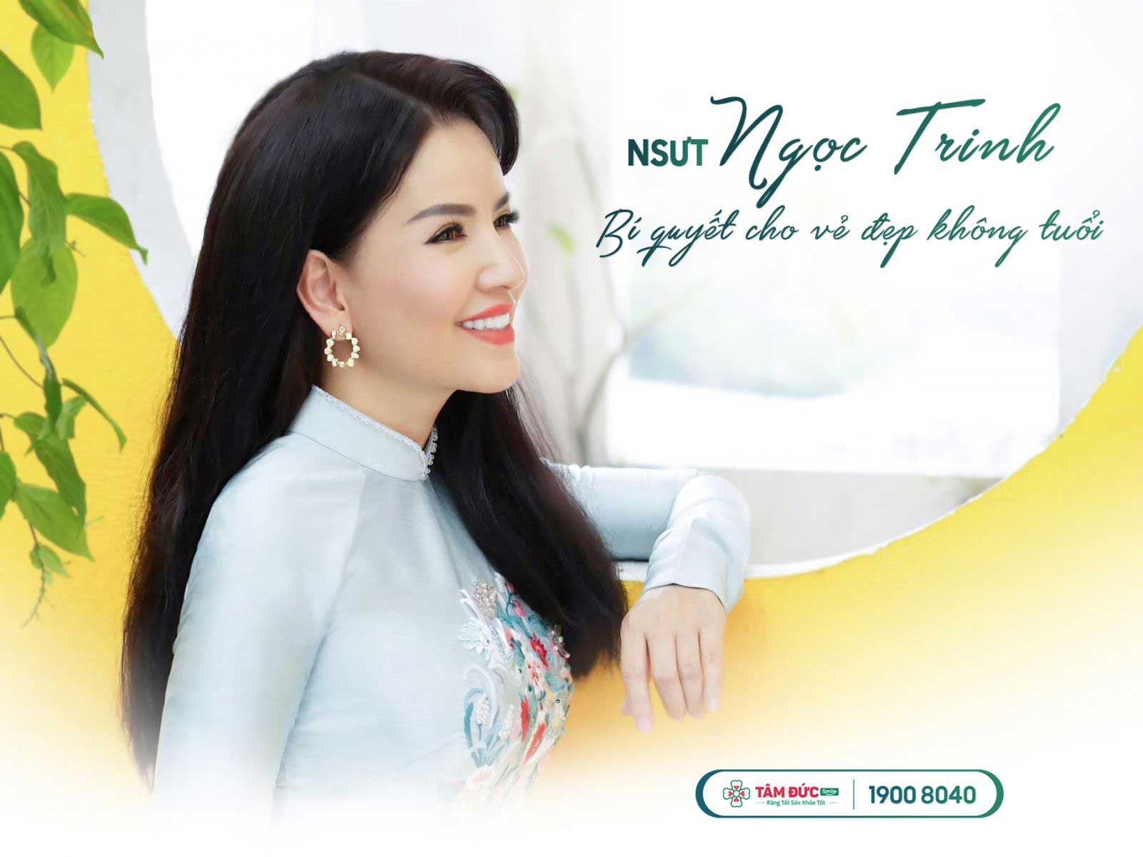 Diễn viên Ngọc Trinh làm 4 răng cửa bọc sứ tại nha khoa Tâm Đức Smile