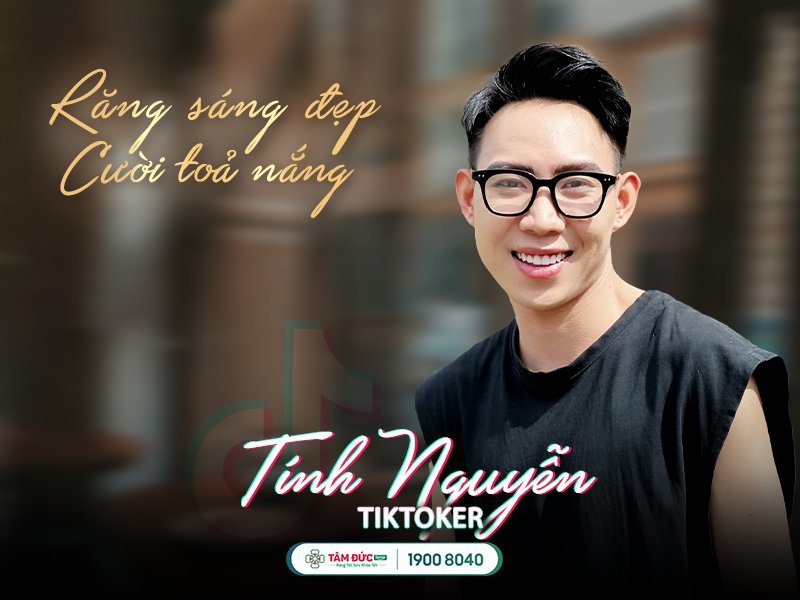 tiktoker Tín Nguyễn sau khi bọc răng sứ tại nha khoa Tâm Đức Smile