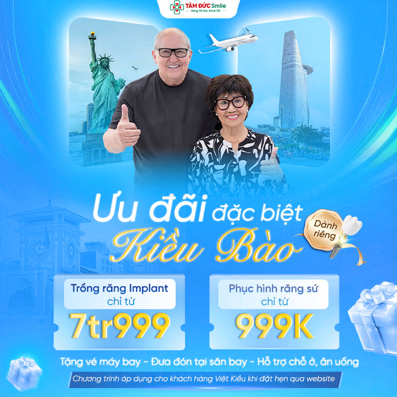 Cơ Hội Làm Răng Tiết Kiệm Đến 46% Chi Phí – Tặng Vé Máy Bay, Hỗ Trợ Chỗ Ở, Ăn Uống