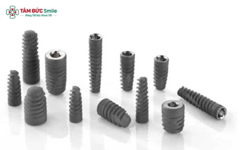 Vít Implant có nhiều loại, được ứng dụng rộng rãi trong nha khoa
