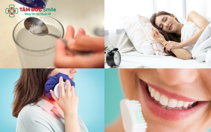 Chườm lạnh và súc miệng bằng nước muối là những biện pháp "cứu cánh" hiệu quả giúp giảm sưng và xoa dịu cơn đau răng sâu tạm thời tại nhà.